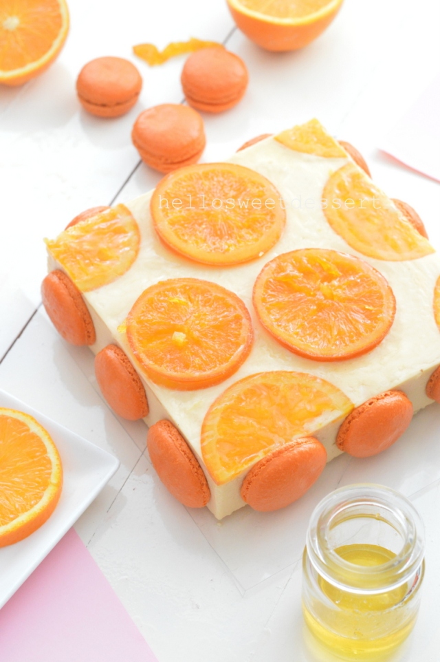 orange mousse cake a