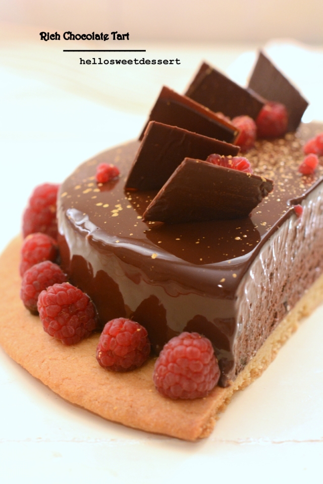 Rich chocolate tart 8